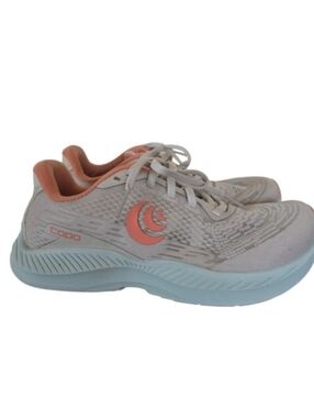 TOPO Fli Light 5 Gray Sky Hiking Trail Workout OutdoorAdventure Sneakers sz 6.5